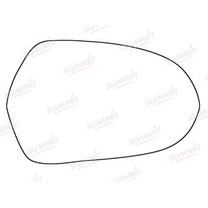 Wing Mirrors, Right Stick On Wing Mirror Glass for Audi A6 2011 Onwards, SUMMIT