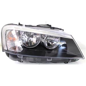 Lights, Right Headlamp (Halogen, Takes H7 / H7 Bulbs, Supplied With Bulbs, Original Equipment) for BMW X3 2011 on, 