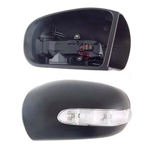 Left Mirror Cover (with indicator & puddle lamp, primed) - Original Replacement