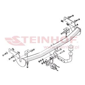 Tow Bars And Hitches, Steinhof Towbar (fixed with 2 bolts) for Citroen C3 Picasso, 2009 2017, Steinhof