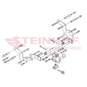 Tow Bars And Hitches, Steinhof Towbar (fixed with 2 bolts) for Citroen BERLINGO Multispace, 1996 2008, Steinhof