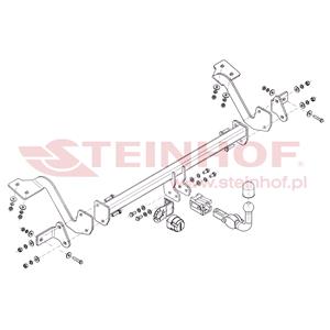Steinhof Automatic Detachable Towbar (horizontal system, fits short wheel base models) for Citroen BERLINGO Multispace, 2008 2018