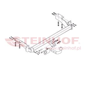 Tow Bars And Hitches, Steinhof Towbar (fixed with 2 bolts) for Citroen C4 Coupe,  2004 to 2010, Steinhof