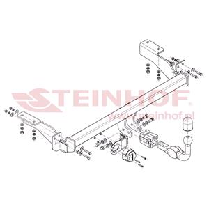 Tow Bars And Hitches, Steinhof Automatic Detachable Towbar (horizontal system) for Citroen C4 Coupe,  2004 to 2010, Steinhof