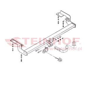 Tow Bars And Hitches, Steinhof Towbar (fixed with 2 bolts) for Citroen C5, 2001 2004, Steinhof