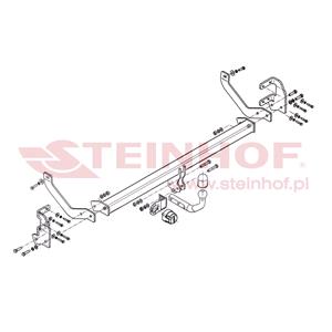 Tow Bars And Hitches, Steinhof Towbar (fixed with 2 bolts) for Citroen C5, 2008 2017, Steinhof