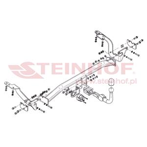 Tow Bars And Hitches, Steinhof Automatic Detachable Towbar (horizontal system) for Citroen C4 Picasso,  2007 to 2013, Steinhof