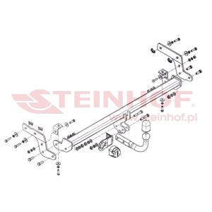 Tow Bars And Hitches, Steinhof Towbar (fixed with 2 bolts) for Citroen C ELYSEE, 2012 Onwards, Steinhof