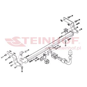 Tow Bars And Hitches, Steinhof Automatic Detachable Towbar (horizontal system) for Peugeot 301, 2012 Onwards, Steinhof