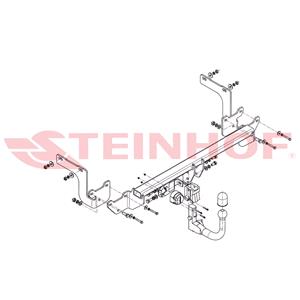 Steinhof Automatic Detachable Towbar (vertical system) for Citroen C4 Grand Picasso II, 2013 Onwards