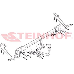 Steinhof Towbar (fixed with 2 bolts) for Citroen DS5, 2011 Onwards