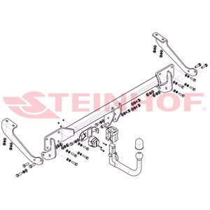Tow Bars And Hitches, Steinhof Automatic Detachable Towbar (vertical system) for Citroen DS5, 2011 Onwards, Steinhof