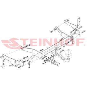 Tow Bars And Hitches, Steinhof Towbar (fixed with 2 bolts) for Chevrolet CAPTIVA, 2013 Onwards, Steinhof