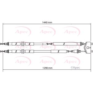 Brake Cables, APEC Centre Brake Cable   CAB1136, APEC