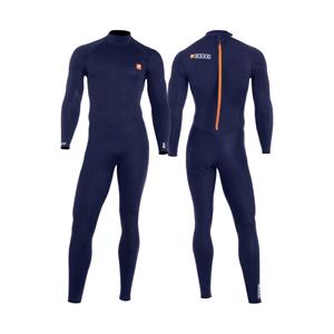 Wetsuits, MDNS Pioneer Fullsuit 4|3mm Steamer Men's Wetsuit   Navy and Orange   Size ML, MDNS