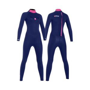 Wetsuits, MDNS Pioneer Fullsuit 3|2mm Steamer Women's Wetsuit   Navy and Pink   Size ML, MDNS