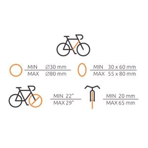 Steinhof Veturo 2 Silver Tow Bar Mounted Bike Rack for 2 E-bikes