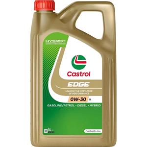 Engine Oils, Castrol Edge 0W30 Hyspec Titanium FST LL Fully Synthetic Engine Oil   5 Litre, Castrol