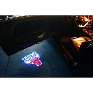 Car Logo Lights, Chicago Bulls Car Door LED Puddle Lights Set (x2)   Wireless, 