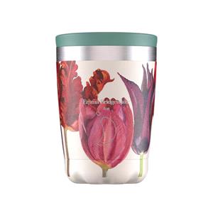 Reusable Mugs, Chilly's 340ml Coffee Cup Tulips, By Emma Bridgewater, Chilly's