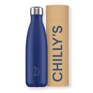 Water Bottles, Chilly's 500ml Bottle - Matte Blue, Chilly's