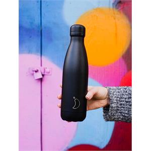 Chilly's 750ml Bottle - Mono All Black