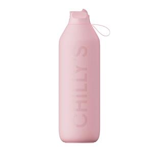 Water Bottles, Chilly's Series 2 Insulated Flip Sports Bottle   Blush Pink   1 Litre, Chilly's