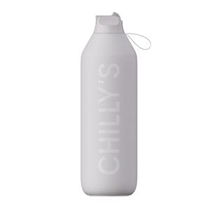 Water Bottles, Chilly's Series 2 Insulated Flip Sports Bottle   Granite Grey   1 Litre, Chilly's