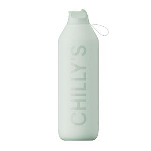 Water Bottles, Chilly's Series 2 Insulated Flip Sports Bottle   Lichen Green   1 Litre, Chilly's