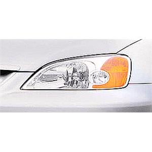 Lights, Left Headlamp (With Amber Indicator, 4 Door Saloon, Manual Adjustment) for Honda CIVIC VII 2001 2003, 