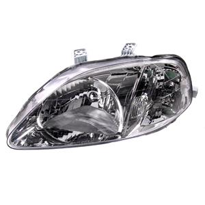 Lights, Left Headlamp ( With or Without Load Level Adjustment, Takes Valeo Type Motor Only, 3 Dr. & 4 Dr.) for Honda CIVIC VI 1999 2001, 