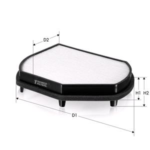 Pollen Filters, Tecneco Filtration Pollen Filter CK5842, Tecneco Filtration