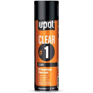 Paints, U POL CLEAR#1 High Gloss UV Resistant Clear Coat   Clear   450ml, U POL