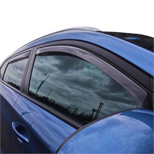Wind Deflectors, Climair Wind Deflectors with Smoked Tint Front and Rear Set for SEAT IBIZA V (KJ1), 2017 Onwards, Hatchback, 5 Door, Climair