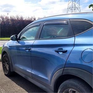 Climair Tinted Front and Rear Wind Deflectors for HYUNDAI TUCSON (NX4E, NX4A), 2020 Onwards, SUV, 5 Door