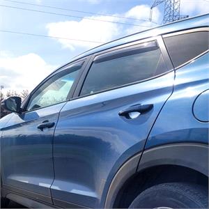 Climair Tinted Front and Rear Wind Deflectors for HYUNDAI TUCSON (NX4E, NX4A), 2020 Onwards, SUV, 5 Door