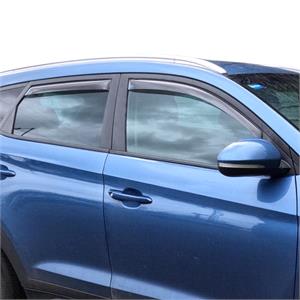 Climair Tinted Front and Rear Wind Deflectors for HYUNDAI TUCSON (NX4E, NX4A), 2020 Onwards, SUV, 5 Door