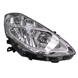 Lights, Right Headlamp (With Chrome Bezel, Takes H7/H7 Bulbs, Supplied Without Motor) for Renault CLIO III 2009 on, 