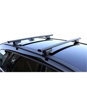 Complete G3 Steel Roof Bar System for cars with integrated solid rails