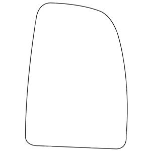 Wing Mirrors, Right Stick On Wing Mirror Glass for Peugeot BOXER Bus, 2006 Onwards, SUMMIT