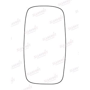 Wing Mirrors, Left / Right Stick On Wing Mirror Glass for Nissan CABSTAR E 1998 2006, SUMMIT