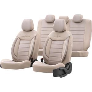 Seat Covers, Premium Fabric Car Seat Covers COMFORTLINE   Beige For Vauxhall COMBO 2001 2012, Otom