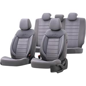 Seat Covers, Premium Fabric Car Seat Covers COMFORTLINE   Grey For Mitsubishi OUTLANDER III 2012 Onwards, Otom