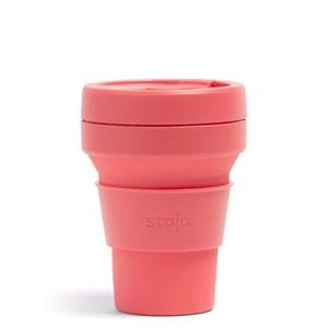 Reusable Mugs, Stojo Collapsible Pocket Cup - 354ml - Coral, Stojo