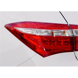 Lights, Left Rear Lamp (Outer, On Quarter Panel) for Toyota COROLLA Saloon 2013 2016, 