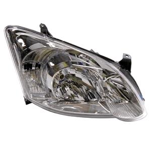 Lights, Right Headlamp (Halogen, Takes H7 / H7 Bulbs, Hatchback Only) for Toyota COROLLA 2004 2006, 