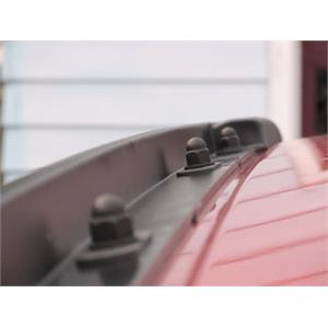 Complete set of aluminium roof bars, supplied with locks and keys