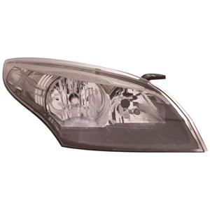 Lights, Right Headlamp (Silver Bezel, Halogen, Takes H7 / H7 Bulbs, With Loadlevel Adjustment, Supplied With Motor) for Renault MEGANE Hatchback 210 2014, 