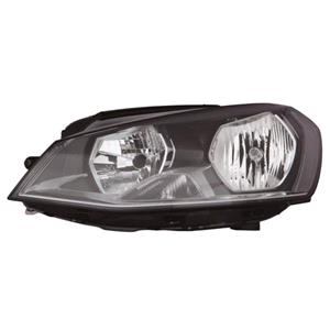 Lights, Left Headlamp (Halogen, Takes H7 / H15 Bulbs) for Volkswagen GOLF VII Estate 2013 2016, 