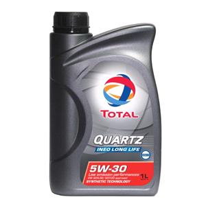 Engine Oils and Lubricants, TOTAL Quartz Ineo Long Life 5W-30 Fully Synthetic Engine Oil - 1 Litre, Total